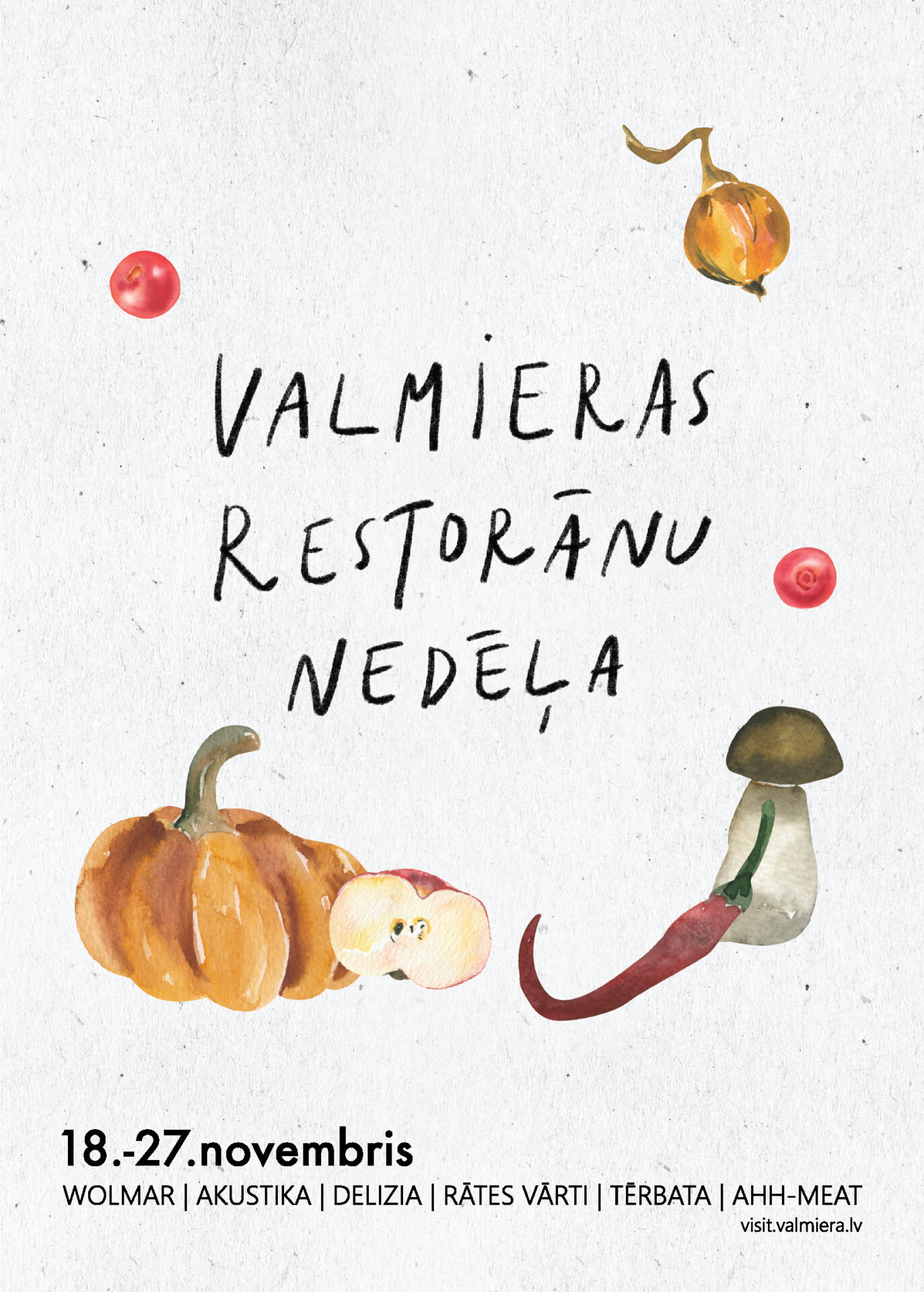 Valmieras Restorānu nedēļas afiša