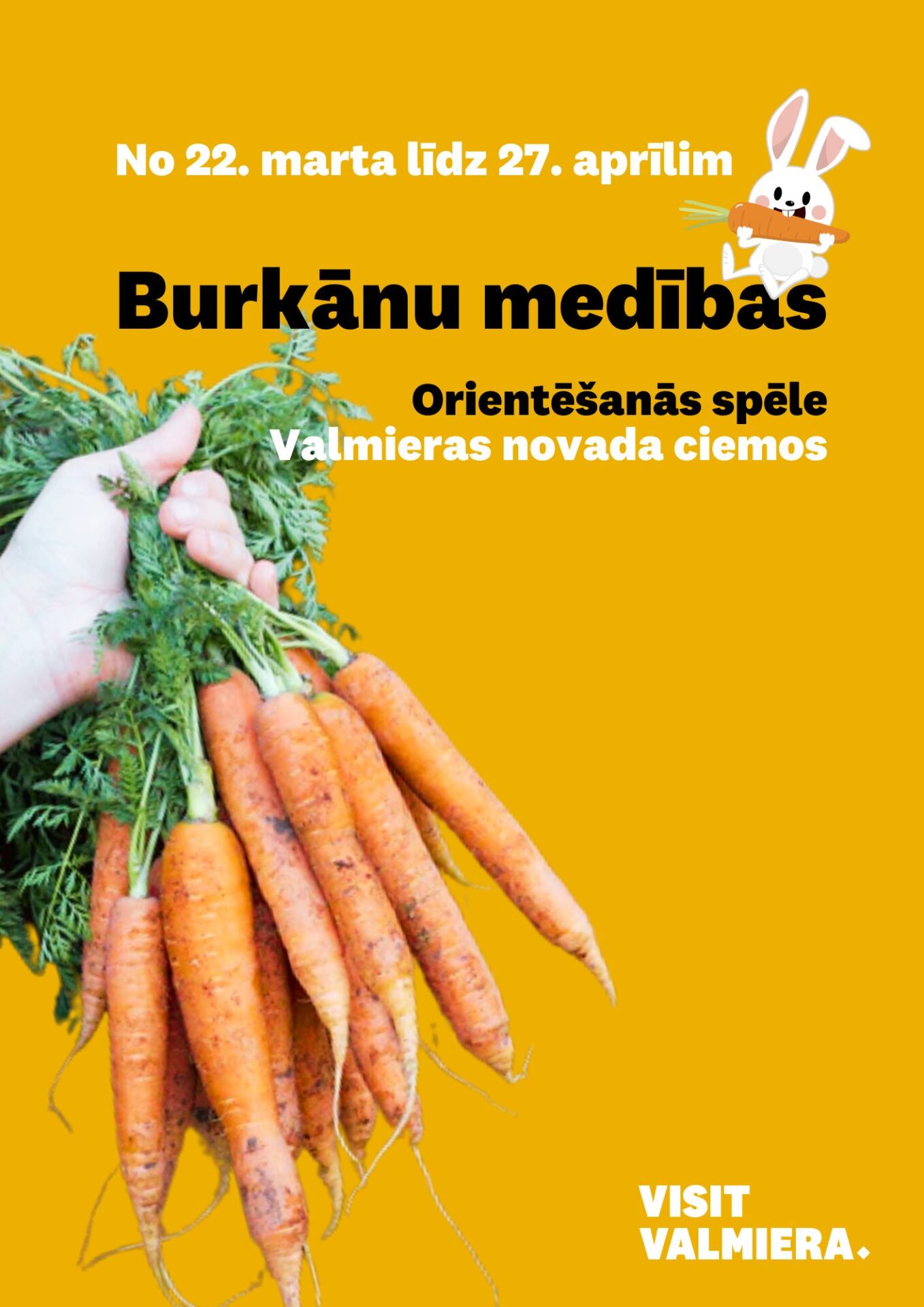 Burkānu medību afiša