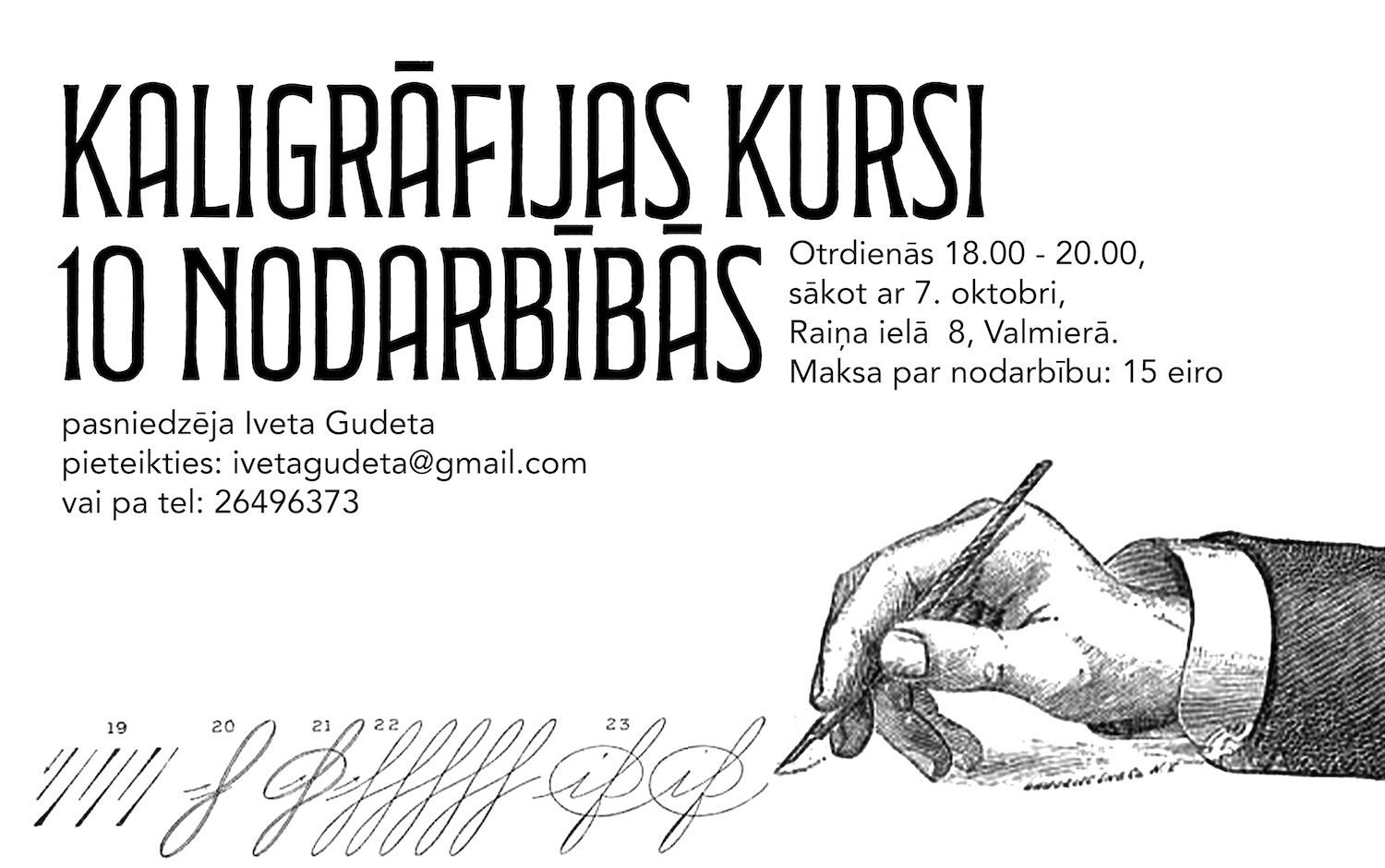 kaligrafija valmiera