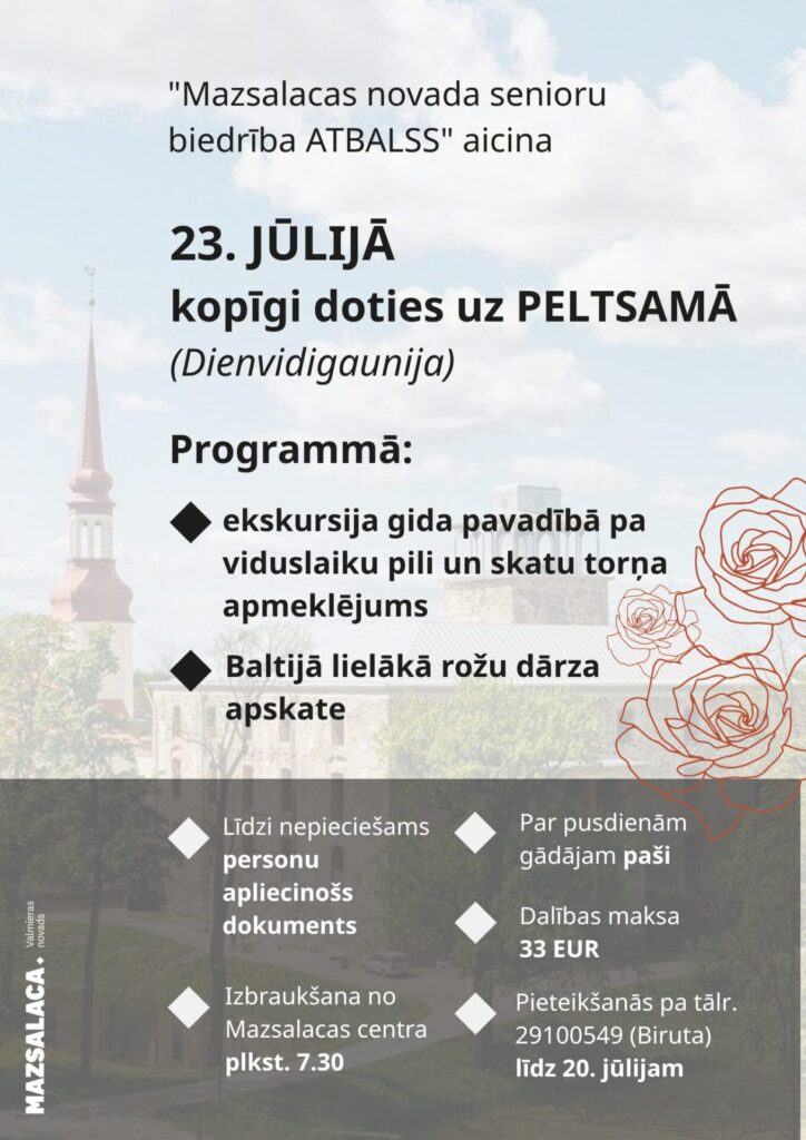 senioru biedrības Atbalss ekskursija