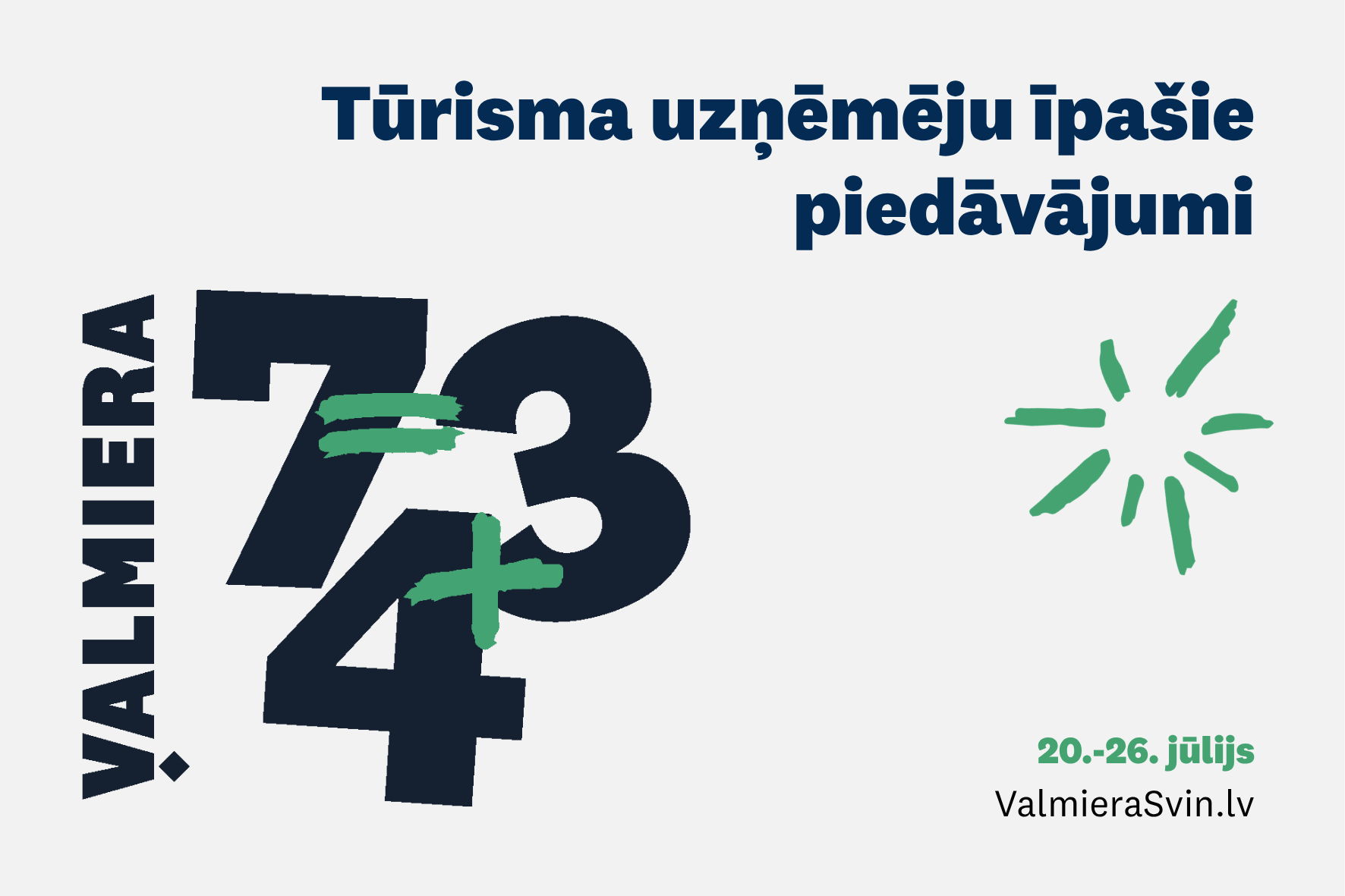 Valmieras dzimšanas dienas uzņēmēju īpašo piedāvājumu vizuālis