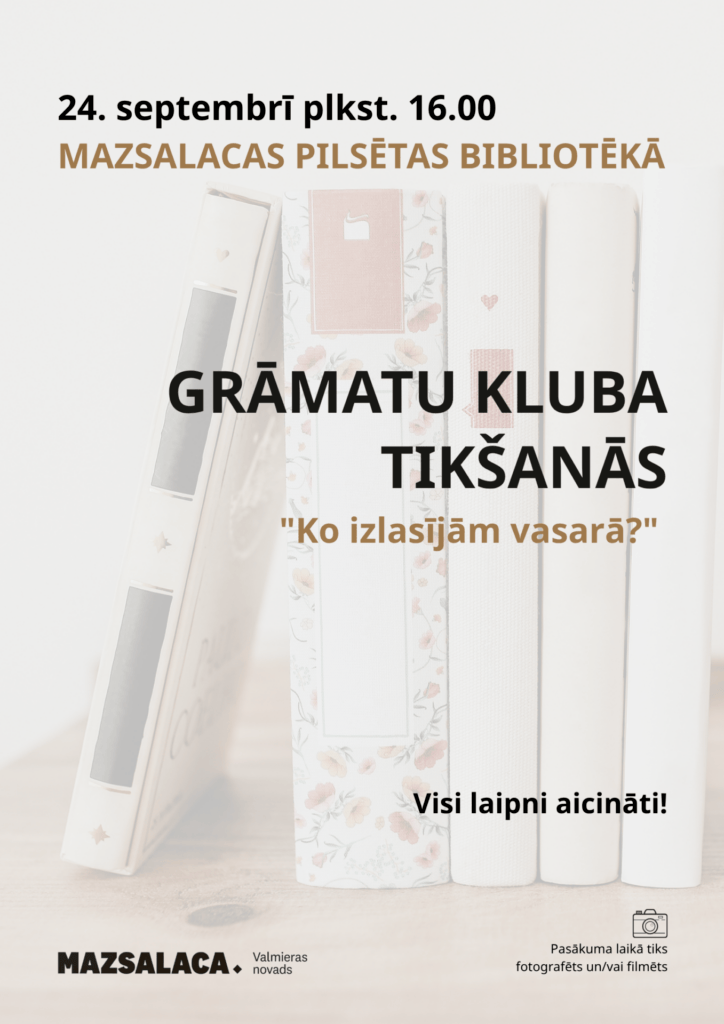 grāmatu kluba tikšanās Mazsalacā